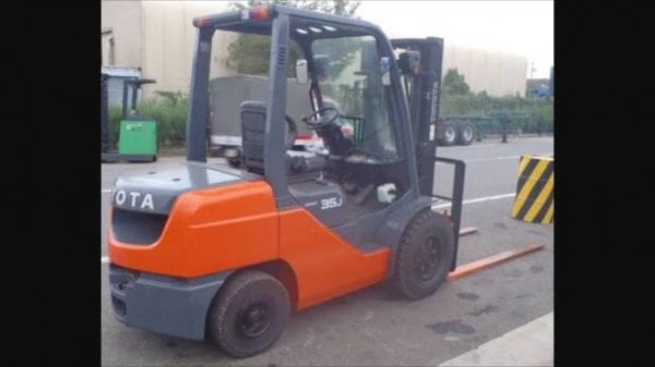 Orange Forklift